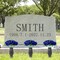 Artificial Cemetery & Memorial Flowers – Blue Silk Rose Gravesite Bouquet, 18-Head Outdoor Grave Decoration for Headstones and Memorials